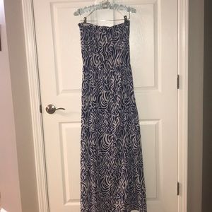 Vineyard Vines strapless maxi dress